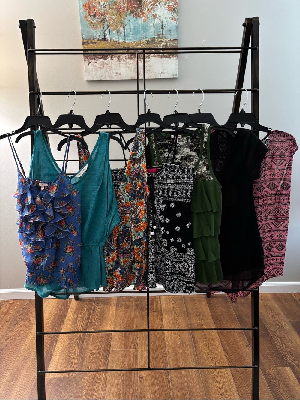 Bundle of Seven Summer Tops Mixed Brands Size Medium Juniors